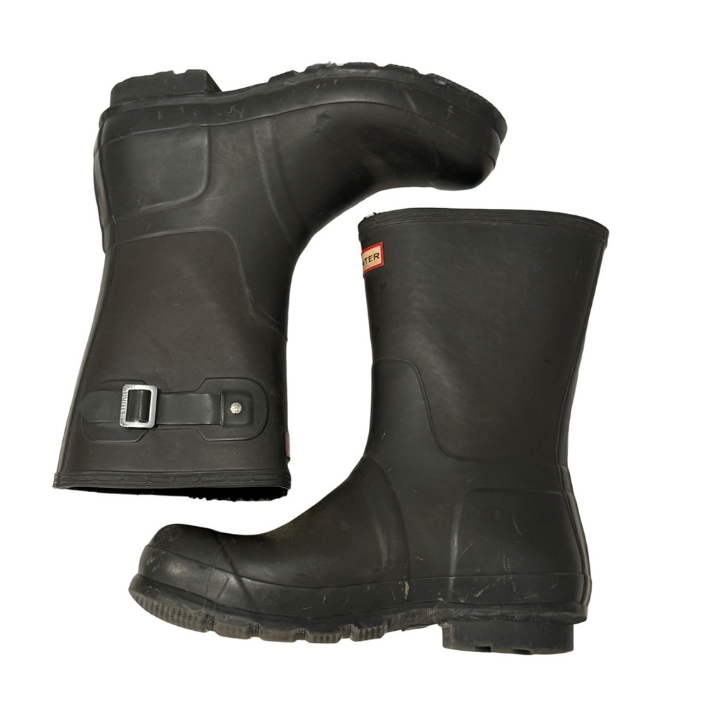 Hunter Men’s Original Short Rain Boots Black size US 12 - Picture 5 of 12
